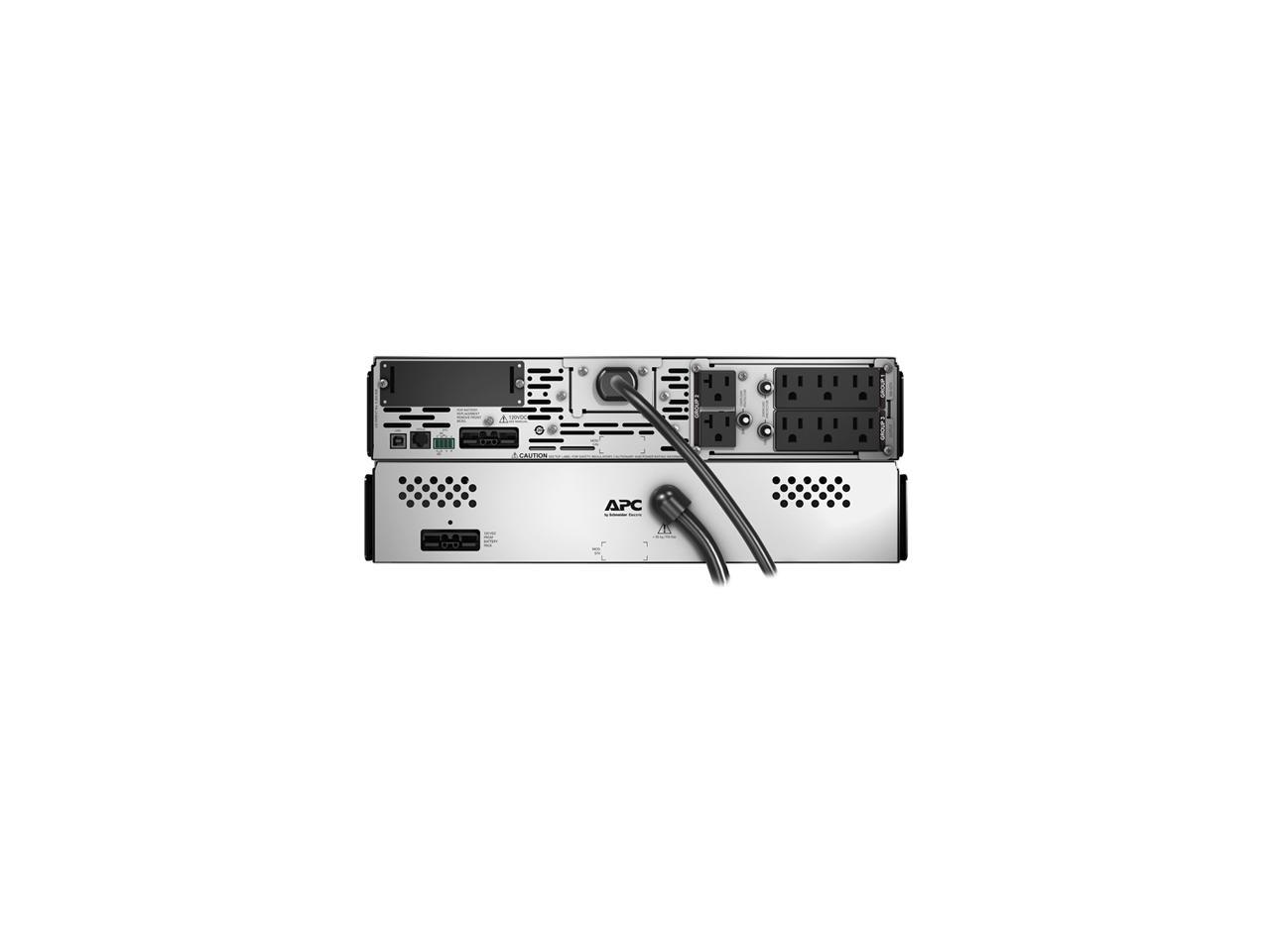 APC UPS, 2200 VA Smart-UPS Sine Wave UPS Battery Backup with Extended Run Option, 2U Rackmount/Tower Convertible, Line-Interactive, 120V (SMX2200RMLV2U)