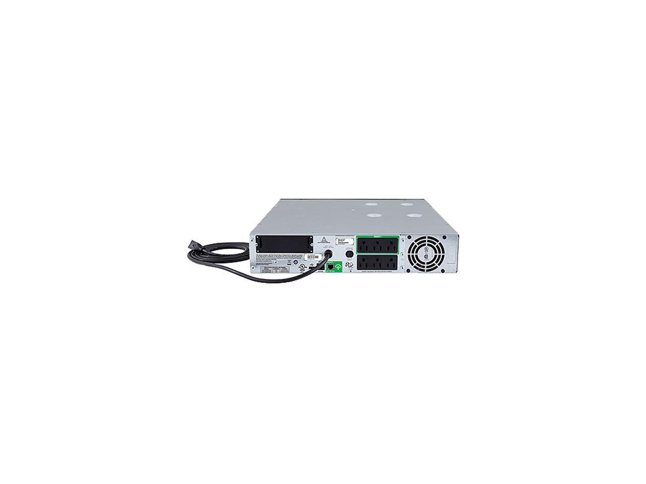 APC SMT1500RM2UC 1440 VA 1000 Watts 120V 6 Outlets Pure Sinewave Smart-UPS with SmartConnect (Replaces SMT1500RM2U)