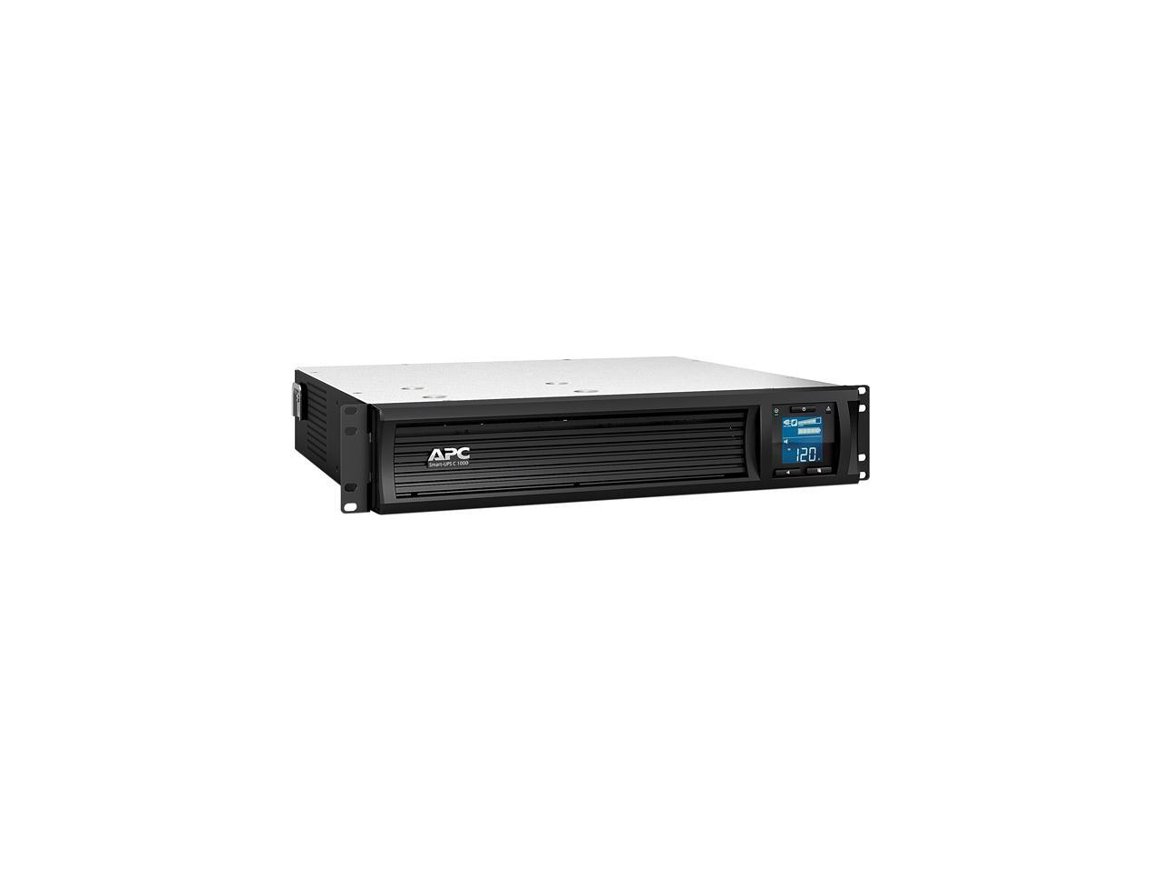APC Smart-UPS SMC1000I-2UC 1.0 kVA 600 Watts 6 Outlets C 1000VA LCD RM 2U 230V with SmartConnect