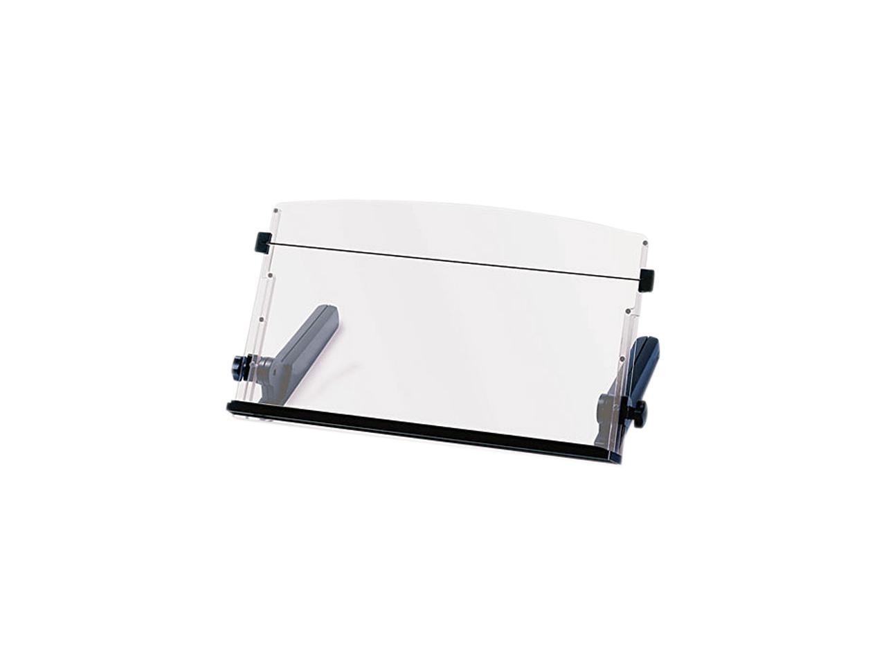 3M DH640 In-Line Freestanding Copyholder, Plastic, 300 Sheet Capacity, Black/Clear