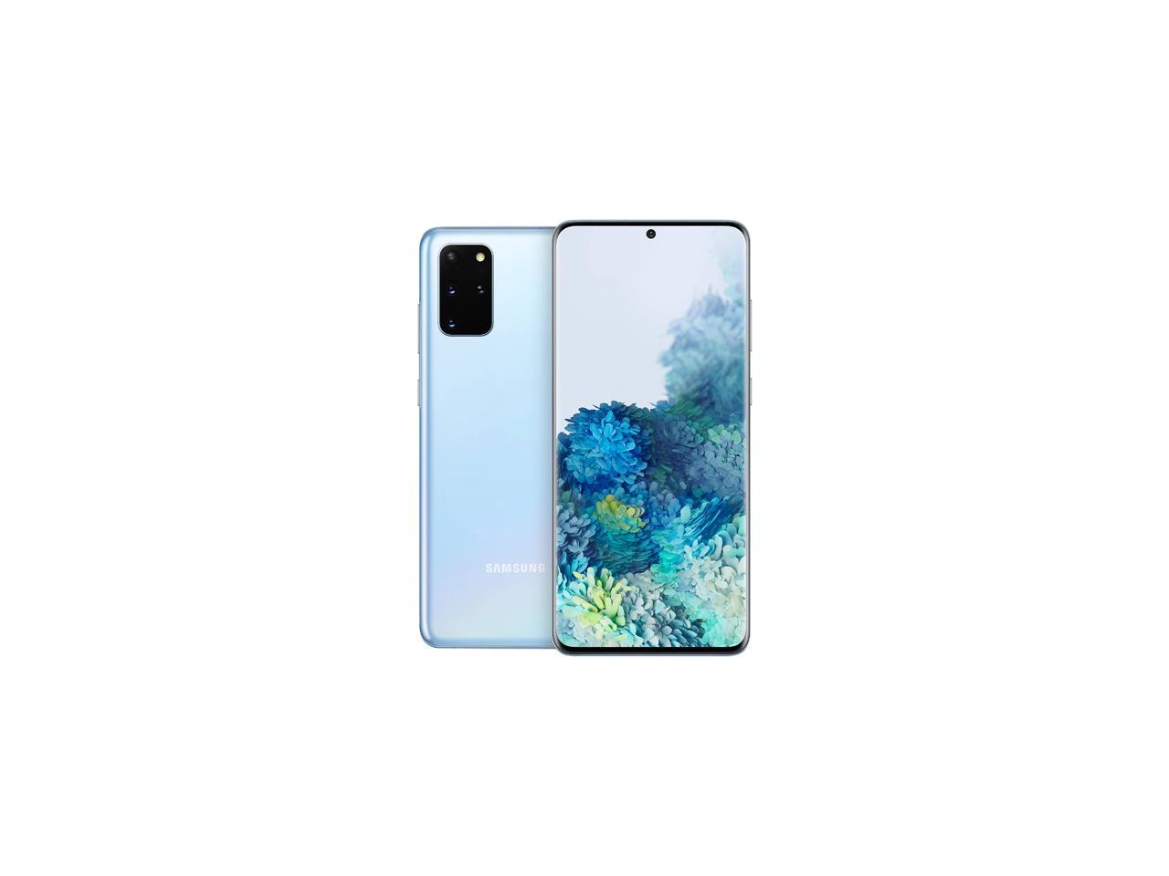 Samsung Galaxy S20+ 5G SM-G986ULBAXAA 5G Unlocked Cell Phone 6.7" Cloud Blue 128GB 12GB RAM