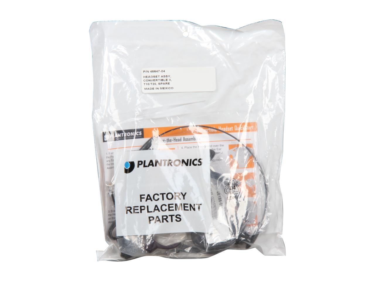 Plantronics Headset Replacement for SP-05, S10, T10, T10H, and T20 Headsets (45647-04)