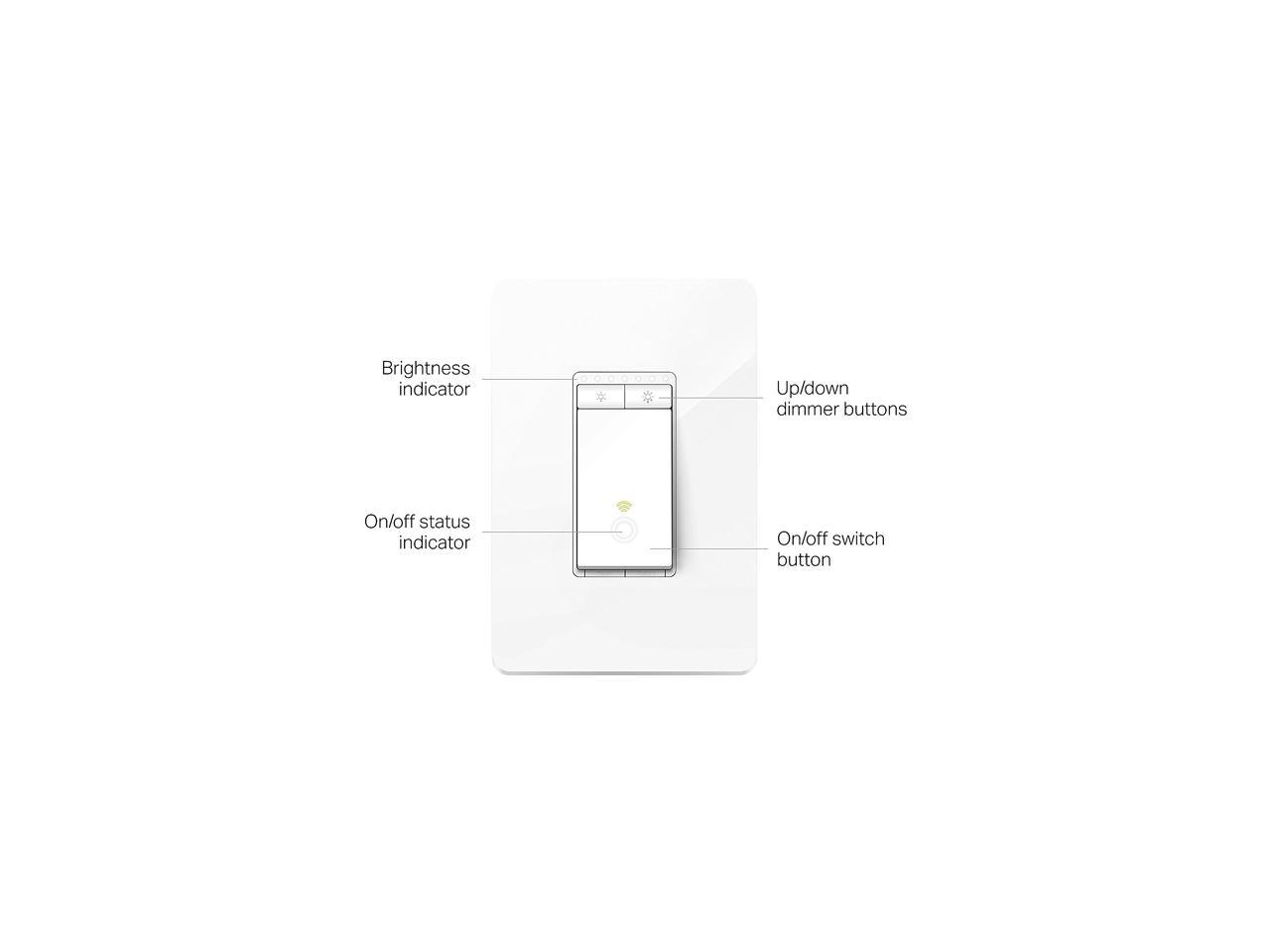 TP-LINK HS220 Smart Wi-Fi Light Switch, Dimmer (HS220)