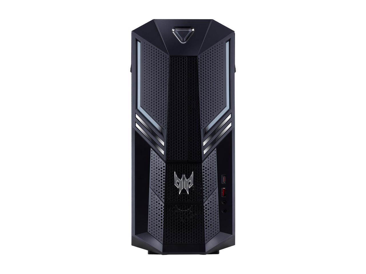 Acer Gaming Desktop Predator PO3-600-UR20 Intel Core i7 9th Gen 9700K (3.60 GHz) 16 GB DDR4 1 TB HDD 256 GB SSD NVIDIA GeForce RTX 2080 Windows 10 Home 64-bit