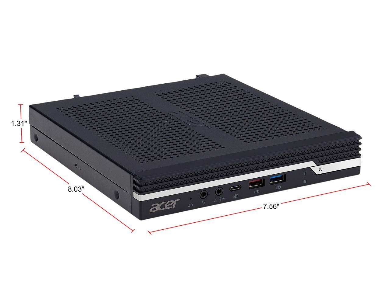 Acer Veriton N - Intel Core i3-8100T - 4 GB DDR4 - 500 GB HDD - Intel UHD Graphics 630 - Windows 10 Pro - Desktop PC (VN4660G-I3810TH2)