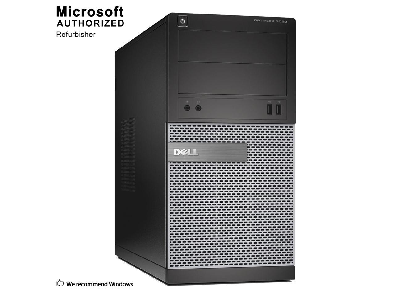Refurbished Dell OptiPlex 3010 Tower Intel Core i3 3220 3.30 GHz / 8 GB DDR3 / 120GB SSD + 1TB HDD / DVD / WIFI / HDMI / Bluetooth 4.0 / VGA / Windows 10 Professional 64 Bits / 1 Year Warranty