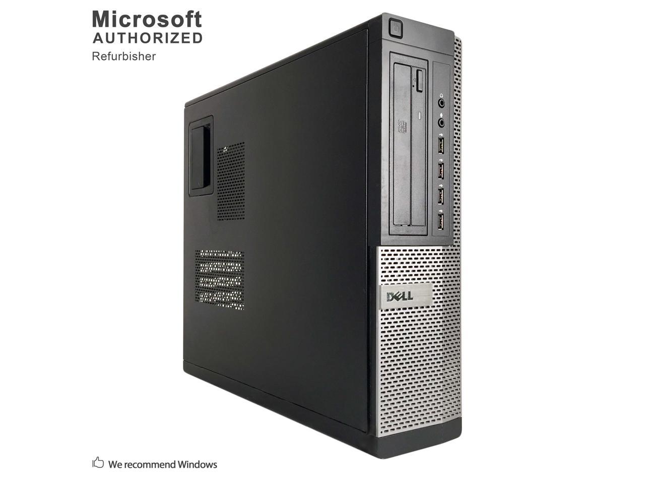 Refurbished Dell Grade A OptiPlex 990 Desktop Computer, Intel Core I5-2500 (3.3 GHz), 16G DDR3, 320G HDD, DVD, Windows 10 Home 64-bit (English/Spanish), 1 Year Warranty