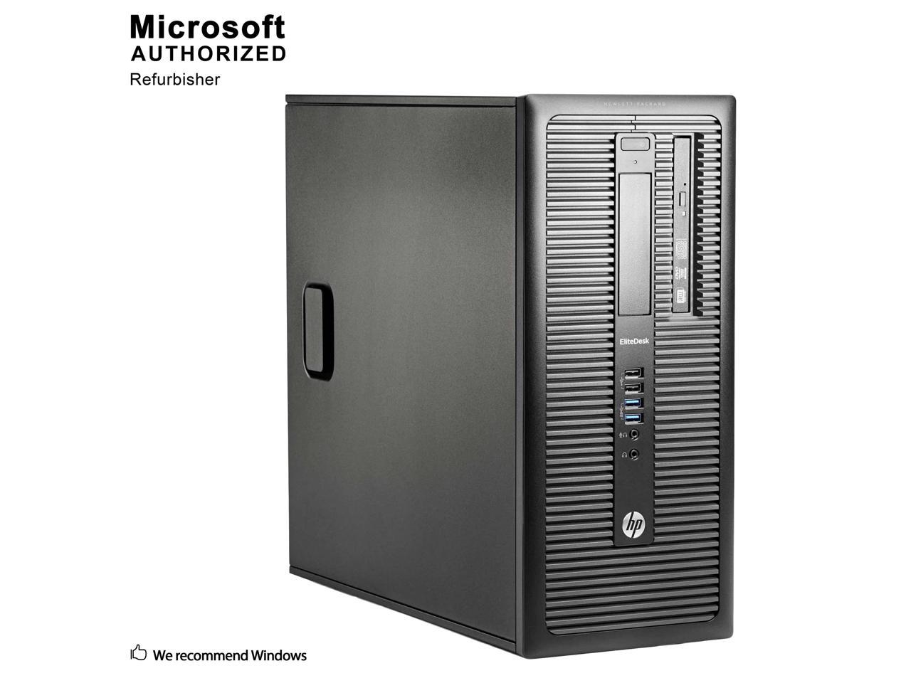 HP ProDesk 800 G1 Tower Intel Core i5 4590 3.30 GHz, 8 GB DDR3, 3 TB HDD, DVD, WiFi, BT 4.0, Windows 10 Pro 64-Bit, 1 Year Warranty