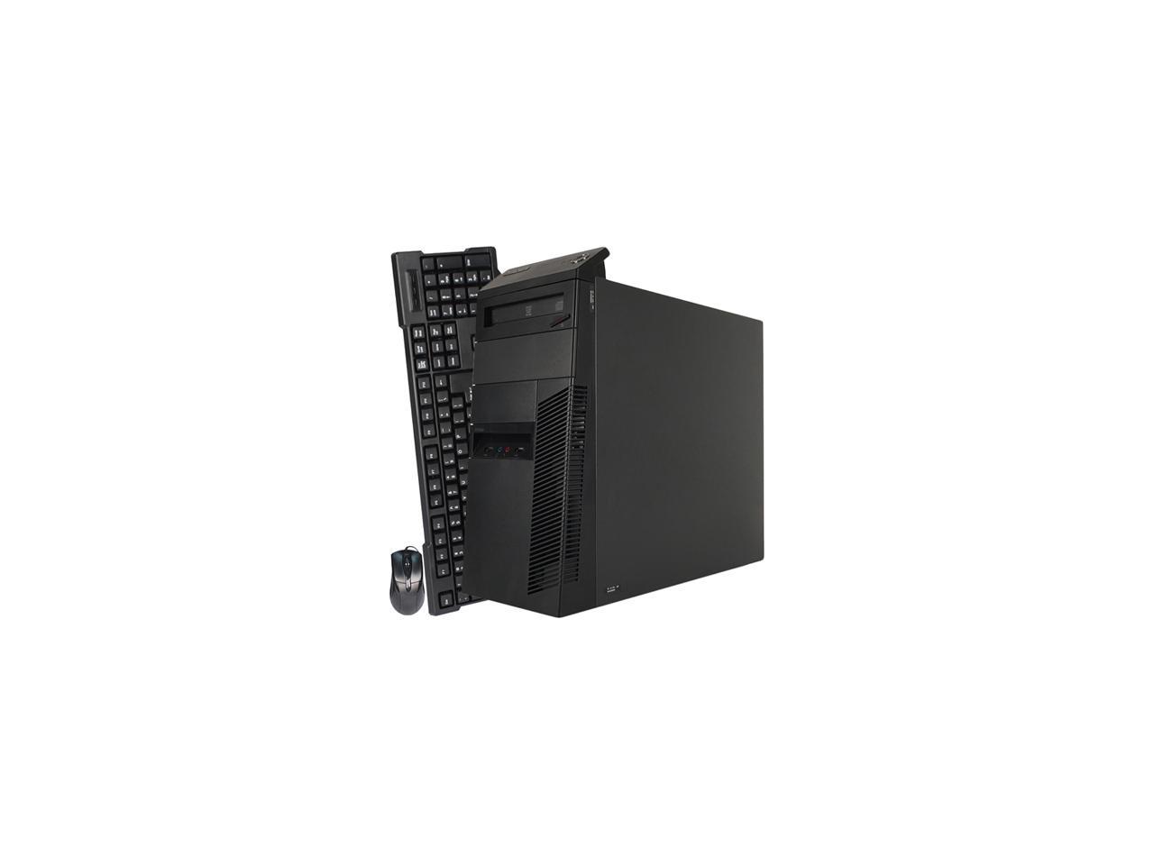 Refurbished Lenovo ThinkCentre M82 Tower Intel Core i5 3470 3.2G / 8G DDR3 / 120G SSD+2TB / DVD / Windows 10 Professional 64 Bit / 1 Year Warranty