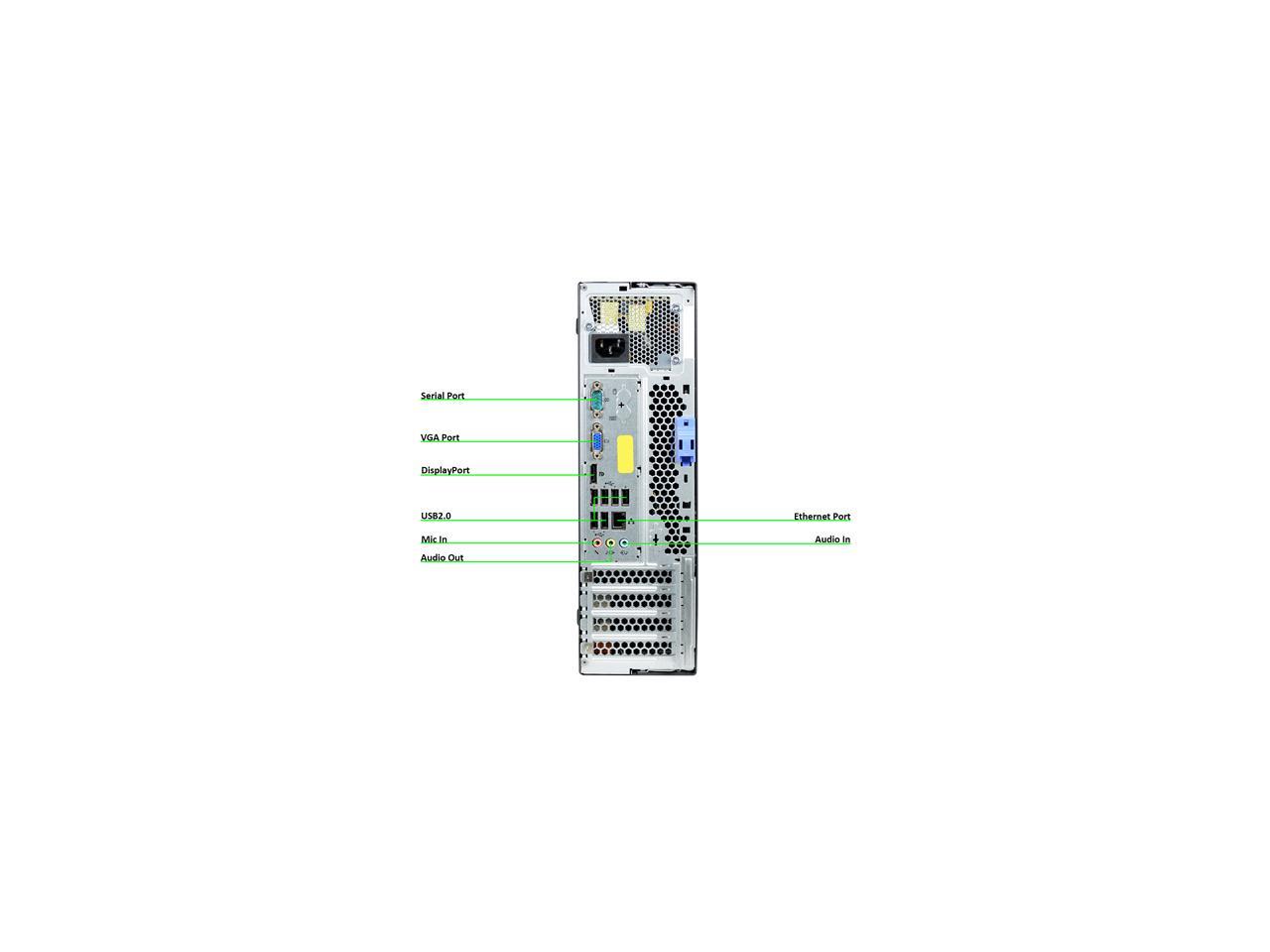Lenovo Desktop Computer M91P Intel Core i5 2nd Gen 2400 (3.10 GHz) 8 GB 500 GB HDD Windows 10 Pro 64-Bit