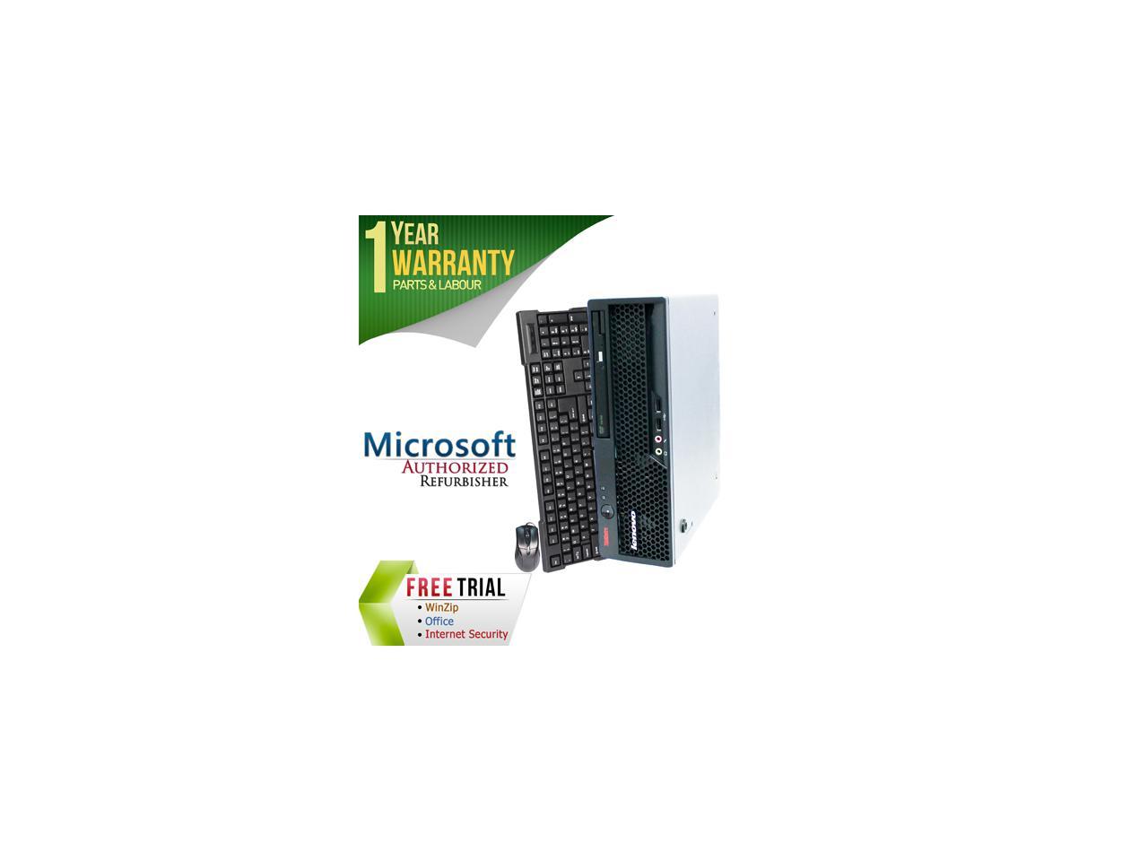 Refurbished Lenovo M57 Ultra Slim Intel Core 2 Duo E6550 2.33G / 4G DDR2 / 250G / DVD / Windows 7 Professional 64 Bit / 1 Year Warranty