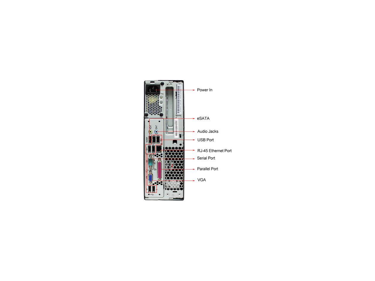 Refurbished Lenovo M57 Ultra Slim Intel Core 2 Duo E6550 2.33G / 4G DDR2 / 250G / DVD / Windows 7 Professional 64 Bit / 1 Year Warranty
