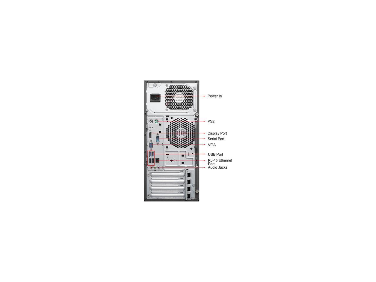 Refurbished Lenovo M73 Tower Intel Core i5 4570 3.2G / 8G DDR3 / 2TB / DVD / Windows 7 Professional 64 Bit / 1 Year Warranty