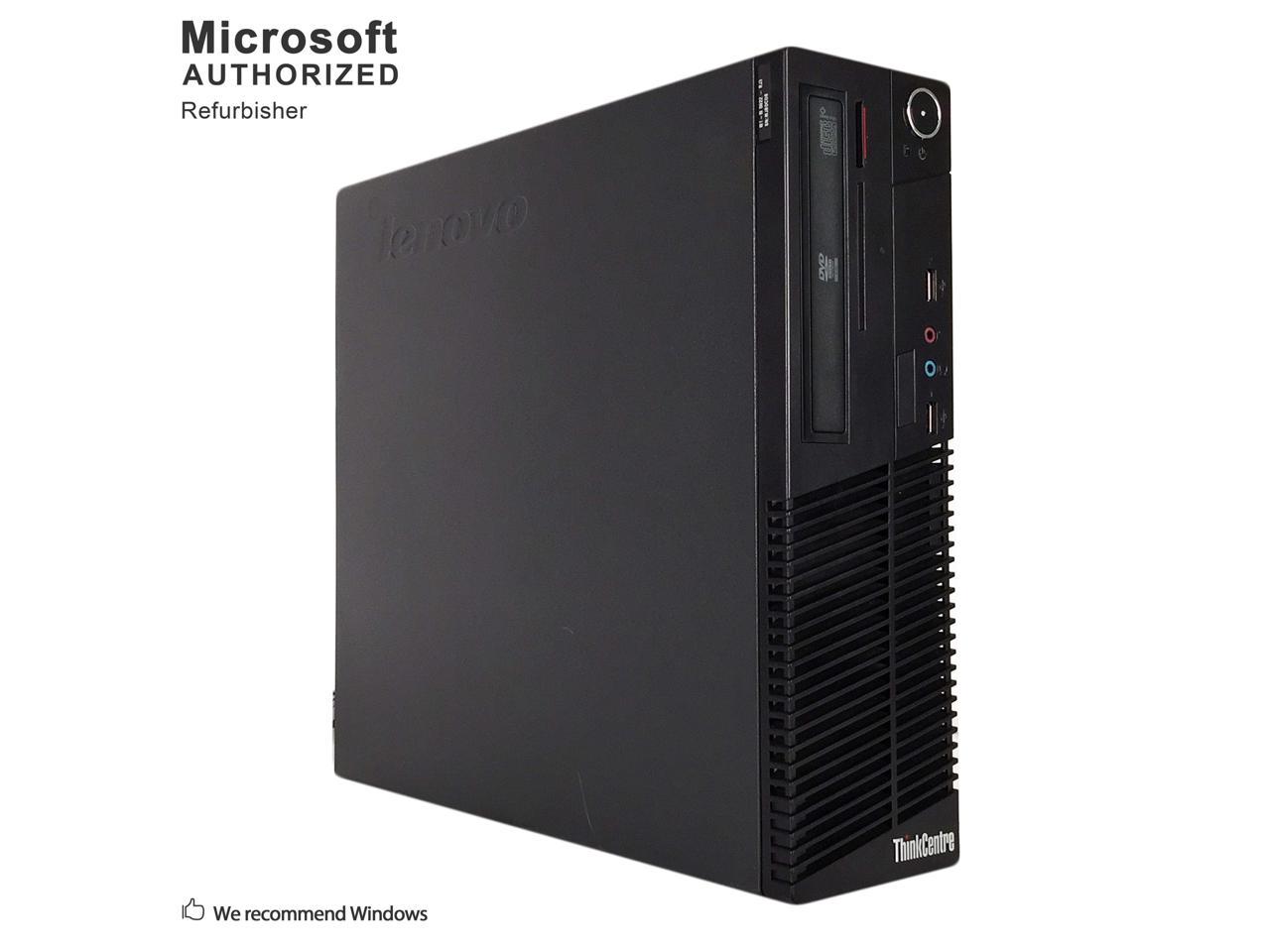 Refurbished Lenovo ThinkCentre M73 Small Form Factor Intel Core i3 4130 3.40 GHz / 8 GB DDR3 / 500GB HDD / DVD / WIFI / HDMI Cable / Bluetooth 4.0 / VGA / DP / Windows 10 Professional 64 Bits / 1 Year