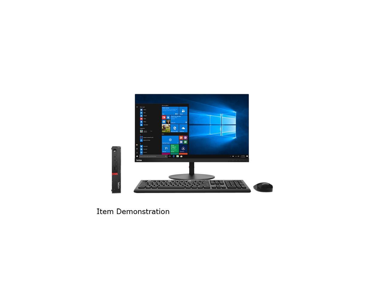 Lenovo Desktop Computer ThinkCentre M920 Tiny (10RS001PUS) Intel Core i7 8th Gen 8700T (2.40 GHz) 8 GB DDR4 1 TB HDD Intel UHD Graphics 630 Windows 10 Pro 64-Bit