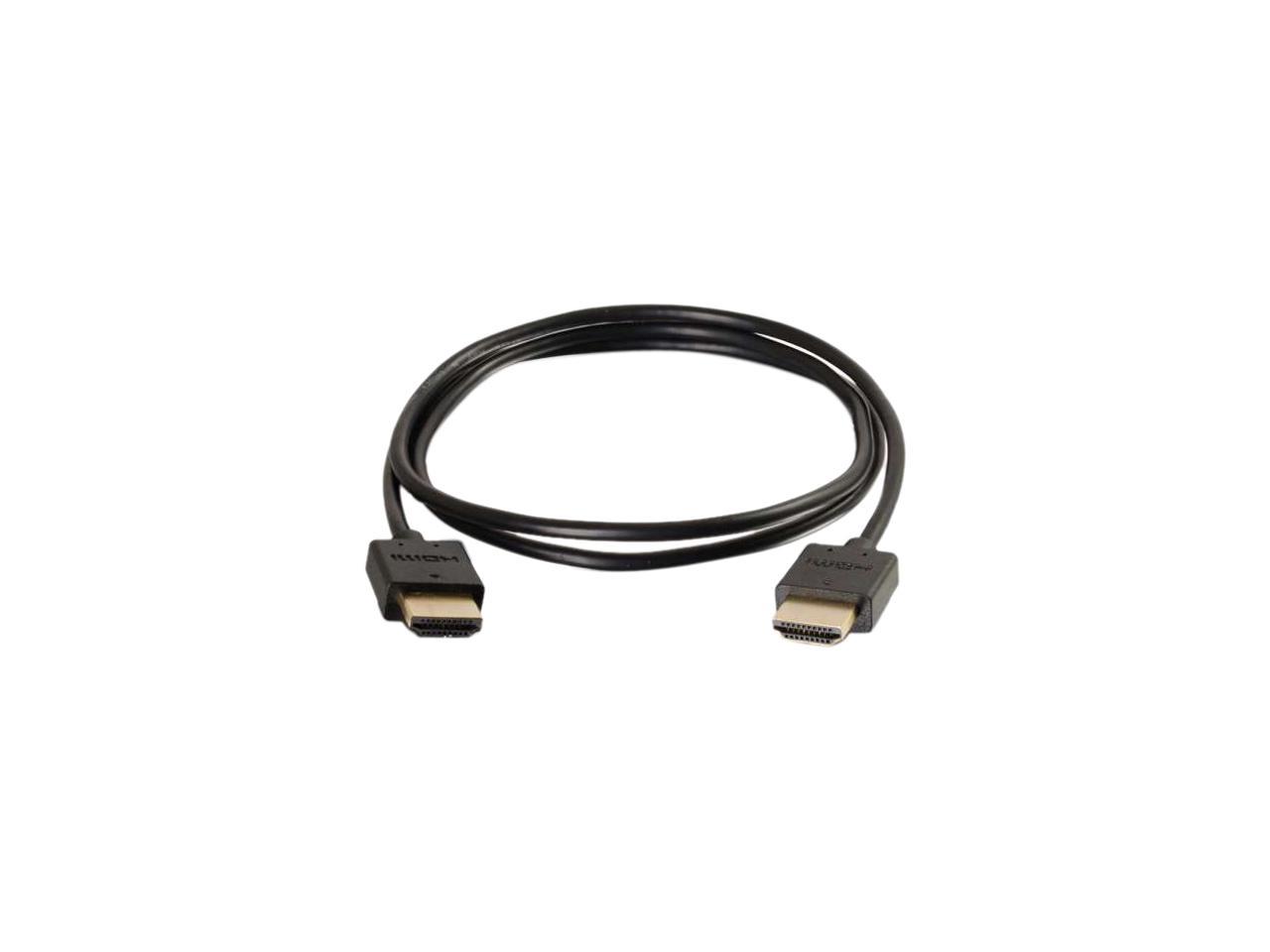 C2G 41364 4K UHD Ultra Flexible High Speed HDMI Cable (60Hz) with Low Profile Connectors, Black (6 Feet, 1.82 Meters)