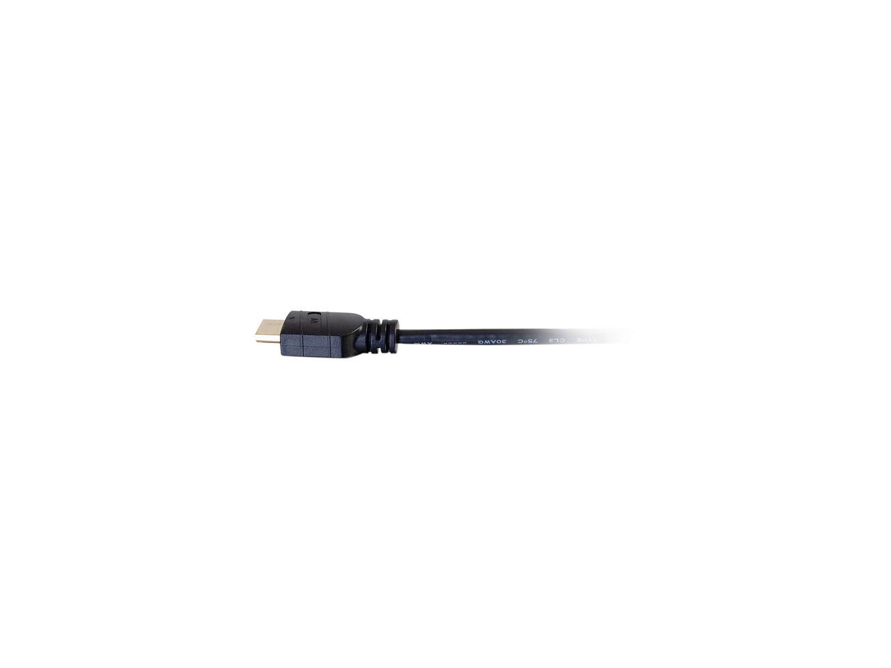 C2G 41413 4K Active High Speed HDMI Cable, 4K 60Hz, In-Wall CL3-Rated, Black (25 Feet, 7.62 Meters)