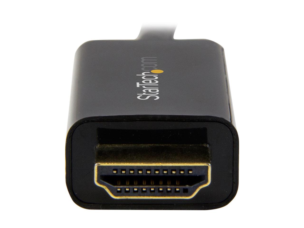 StarTech.com DP2HDMM2MB DisplayPort to HDMI converter cable - 6.5 ft (2m) - DP to HDMI adapter with built-in cable - (M / M) Ultra HD 4K