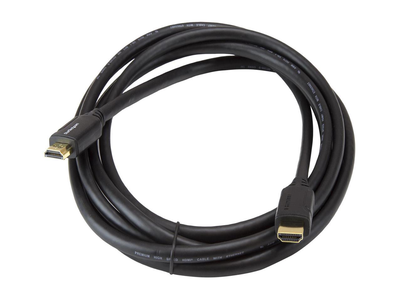 StarTech HDMM3MP 3m 10 ft Premium High Speed HDMI Cable with Ethernet - 4K 60Hz - Premium Certified HDMI Cable - HDMI 2.0 - 30AWG