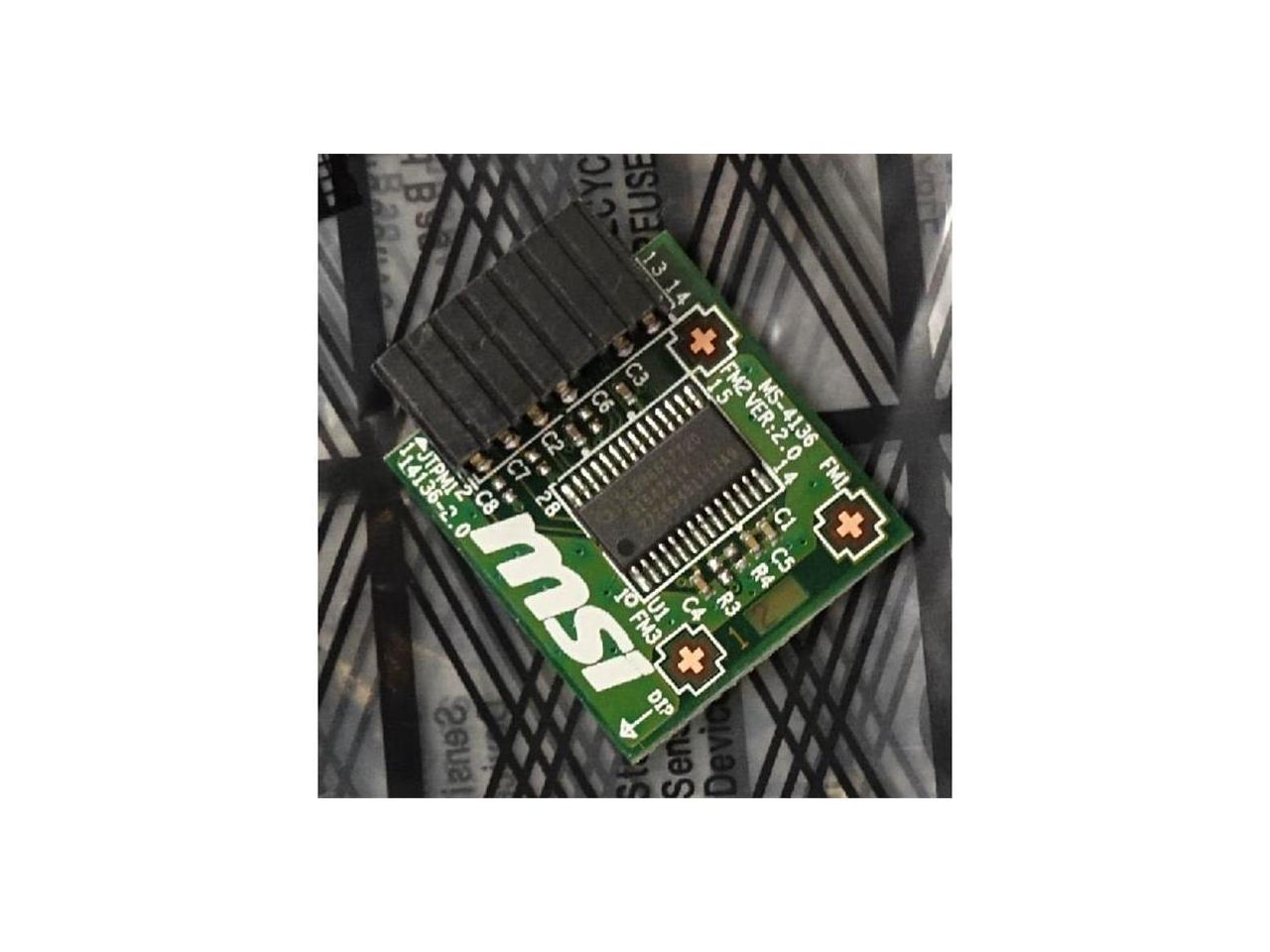 MSI Accessory TPM 2.0 Module TPM Module Infineon chip SLB 9665 TT 2.0 F W 5.51