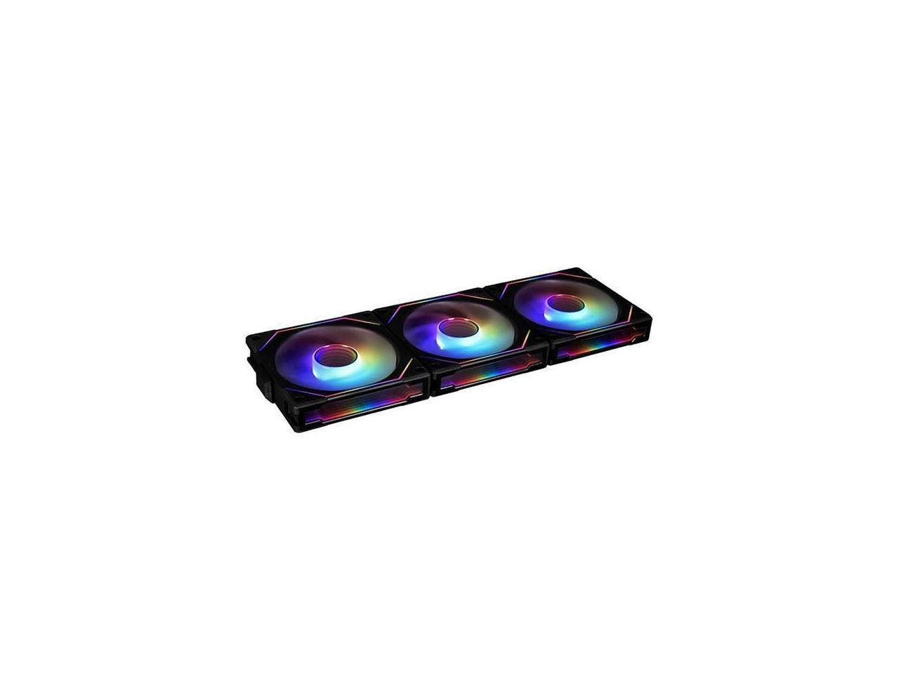 LIAN LI UNI FAN SL INFINITY 120 RGB BLACK 3 PCS PACK ---UF-SLIN120-3B ( L Connect 3.0 Controller included)