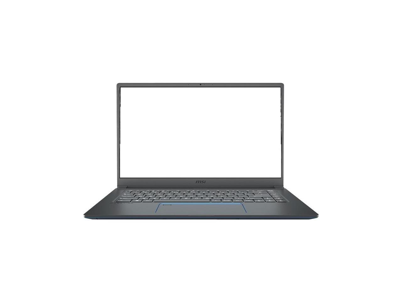 MSI PS63 Modern 15.6" Notebook - 1920 x 1080 - Core i5 i5-8265U - 8 GB RAM - 512 GB SSD - Gray with Blue Diamond Cut - Windows 10 Home - Intel - In-plane Switching (IPS) Technology - Bluetoot