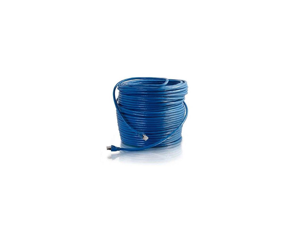 150FT CAT6 SNAGLESS SOLID SHIELDED ETHERNET NETWORK PATCH CABLE - BLUE