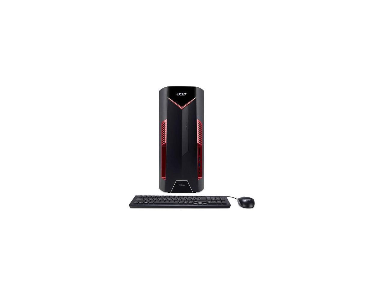 Acer Nitro N50-600 Desktop Computer - Intel Core i5 (8th Gen) i5-8400 2.80 GHz - 8 GB DDR4 SDRAM - 256 GB SSD - Windows 10 Home 64-bit