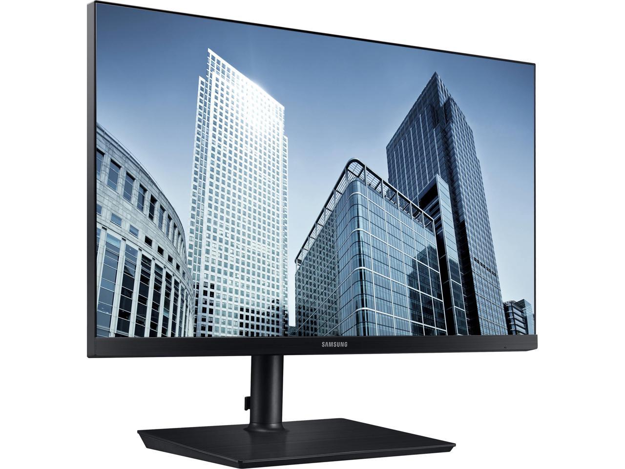 Samsung S24H850QFN 24" (23.8" Actual size) Quad HD 2560 x 1440 2K Resolution 5ms DisplayPort USB Type-C HDMI AMD FreeSync Flicker-Free LED Backlit LCD Monitor