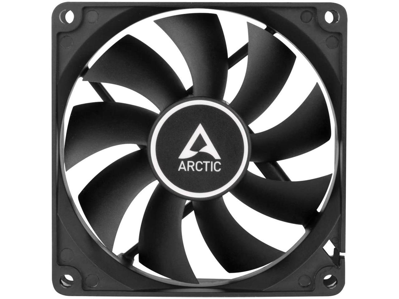 ARCTIC 92 mm F9 PWM Case Fan Signal regulates Fan Speed, Very Quiet Motor Computer Black Model ACFAN00213A