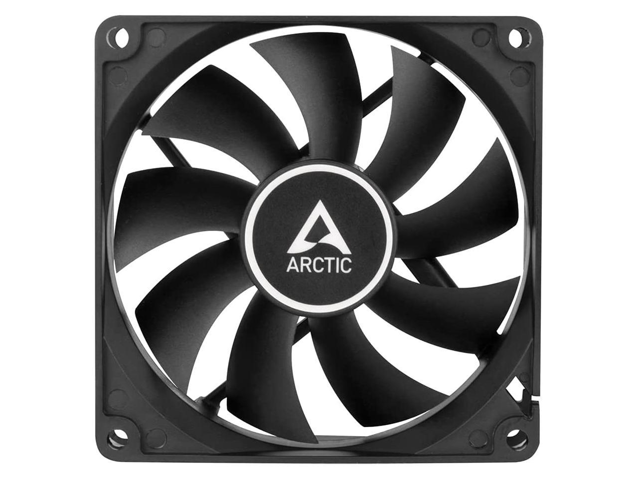 ARCTIC 92 mm F9 Silent Case Fan Very quiet motor Computer Almost inaudible Push- or Pull Configuration Black Model ACFAN00211A