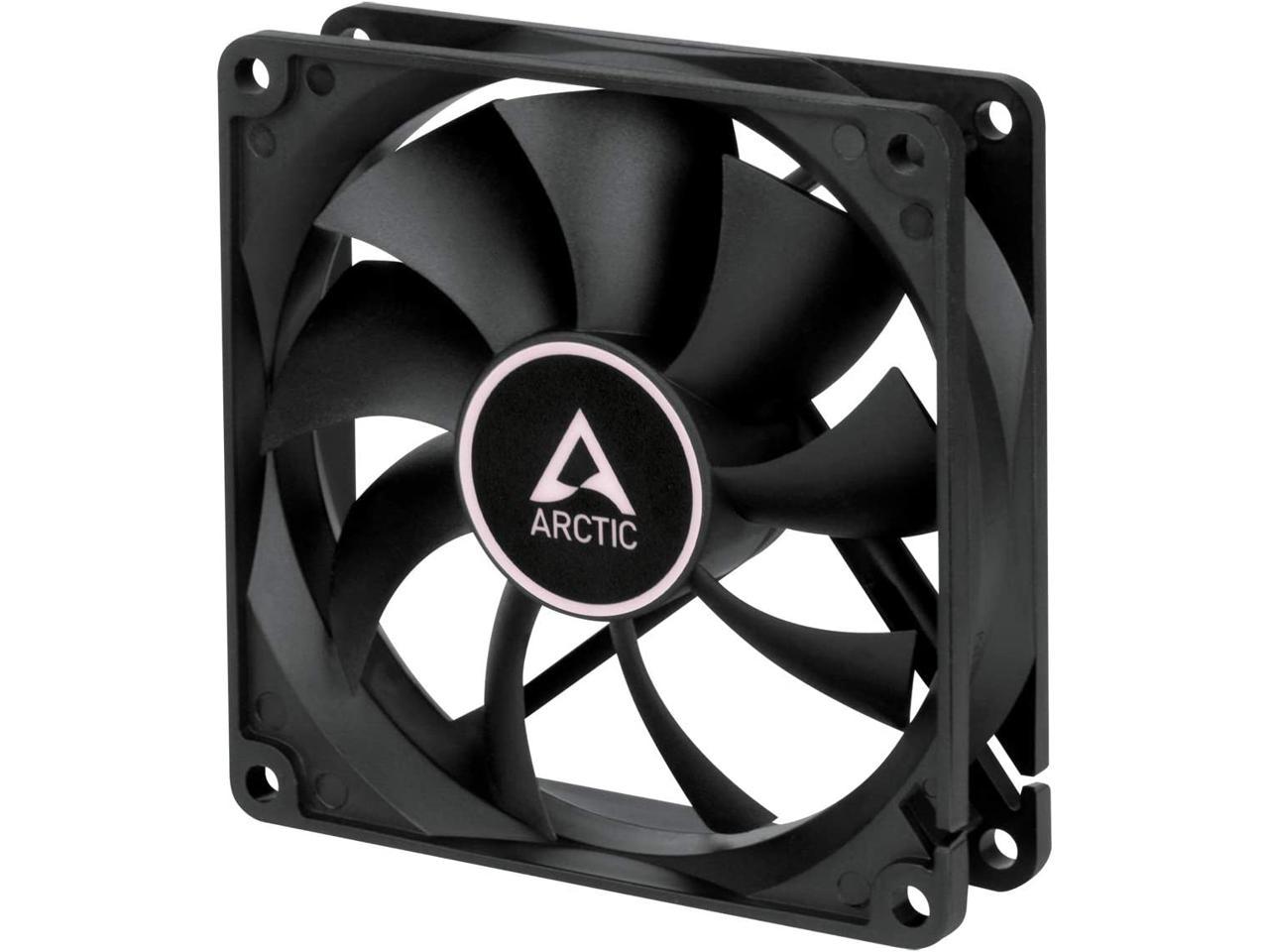 ARCTIC 92 mm F9 PWM Case Fan Signal regulates Fan Speed, Very Quiet Motor Computer Black Model ACFAN00213A