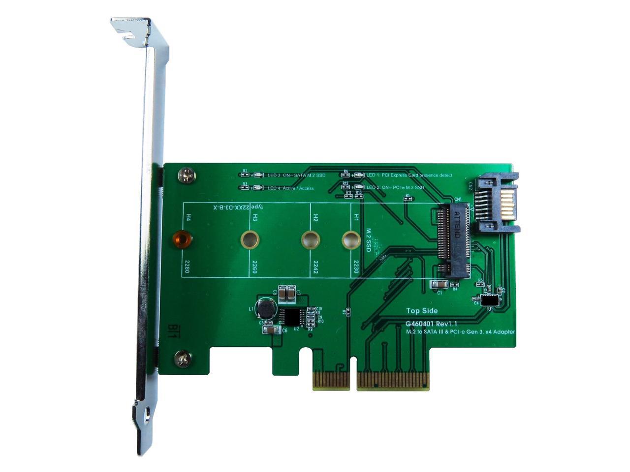 ZTC Lightning Card Converts both M.2 PCIe 4x Lane or M.2 SATA SSD To PCI-e Internal Card. UP To 1.6GB/s on the 4x PCIe Model ZTC-EX001