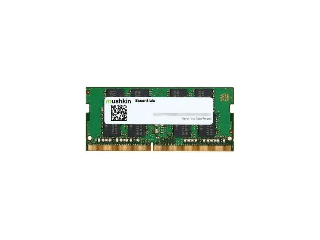 Mushkin 8GB(1X8) ESSENTIALS DDR4 SODIMM PC4-2400 2400MHz 288-pin Laptop Memory Model MES4S240HF8G