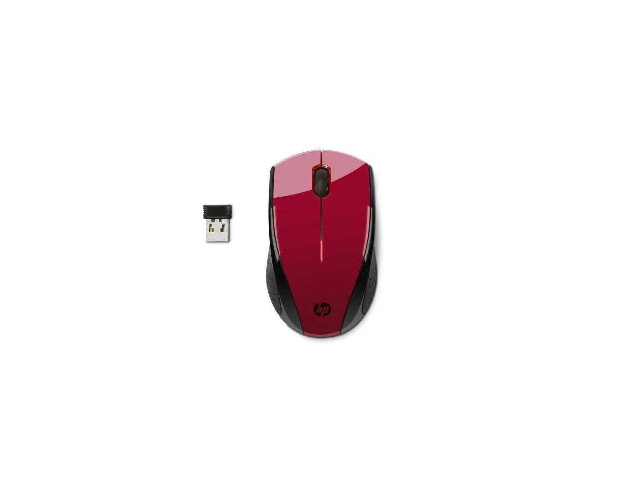 HP X3000 1200 dpi USB Wireless Mouse Color Red Model K5D26AA#ABA