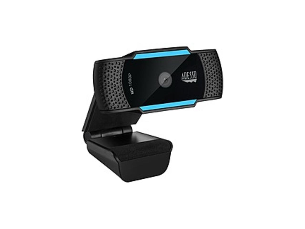 Adesso CyberTrack CyberTrack H5 Webcam - 2.1 Megapixel - 30 fps - USB 3.0 - 1920 x 1080 Video - CMOS Sensor - Auto-focus - Microphone - Computer, Smart TV, Notebook