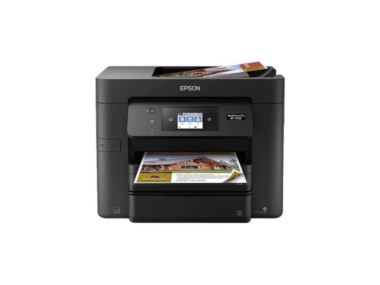 EPSON WorkForce Pro WF-4730 (C11CG01201) Duplex Up to 4800 x 1200 DPI USB/Wireless Color Inkjet All-In-One Printer