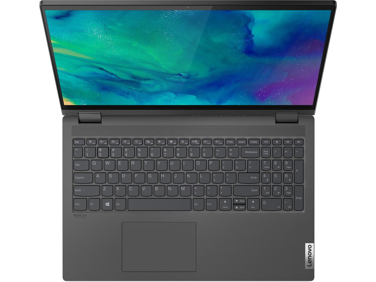 Lenovo IdeaPad Flex 5 15IIL05 81X30009US Intel Core i5 10th Gen 1035G1 (1.00 GHz) 8 GB Memory 256 GB PCIe SSD Intel UHD Graphics 15.6" Touchscreen 1920 x 1080 Convertible 2-in-1 Laptop Windows 10 Home 64-bit