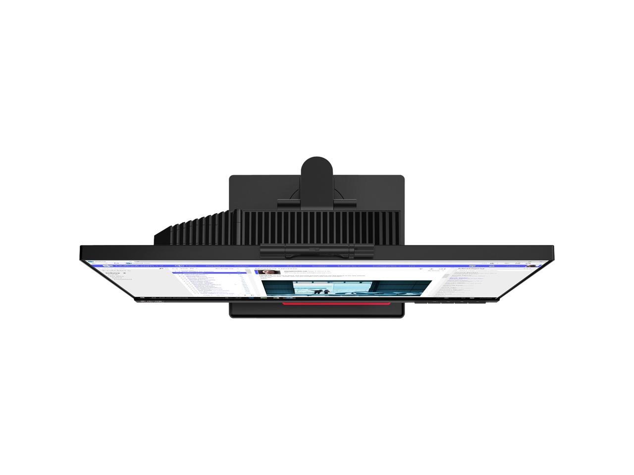 Lenovo ThinkCentre Tiny-in-One 24" (23.8" Viewable) Full HD 1920 x 1080 IPS DisplayPort Built-in Speakers/Mic Webcam Pivot Swivel Tilt Height Adjust VESA Monitor