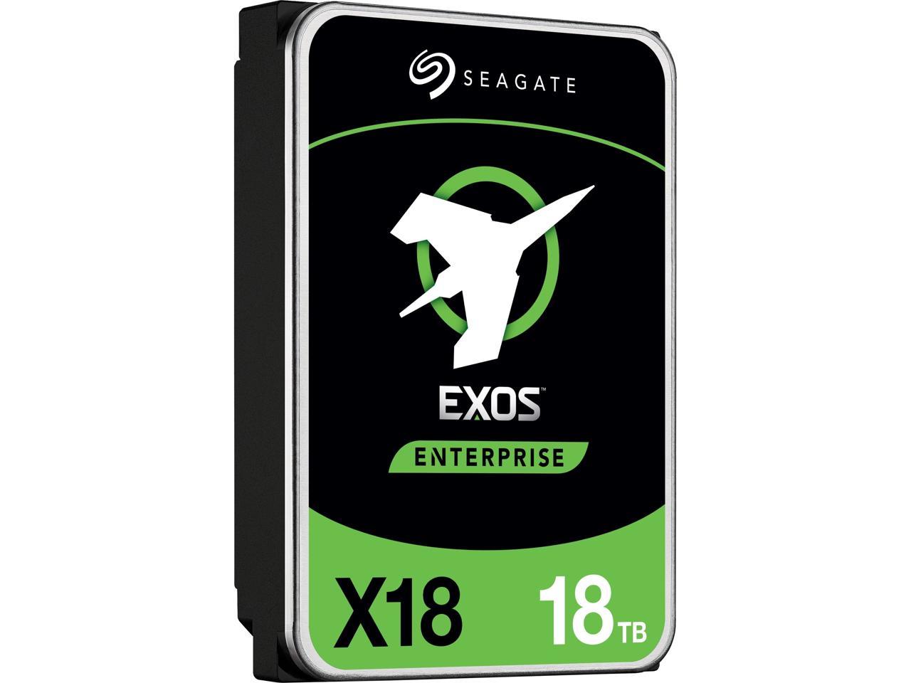 Seagate 18TB Exos X18 7200 RPM SAS 12Gb/s 256MB Cache 3.5-Inch Enterprise Hard Drive HDD (ST18000NM004J)