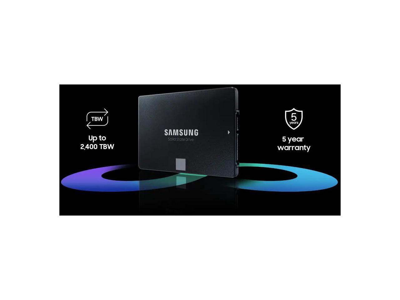 Samsung 870 EVO 4 TB Solid State Drive - 2.5" Internal - SATA (SATA/600) - Desktop PC, Notebook, Motherboard, Server, Video Recorder Device Supported - 2400 TB TBW - 560 MB/s Maximum Read Transfe