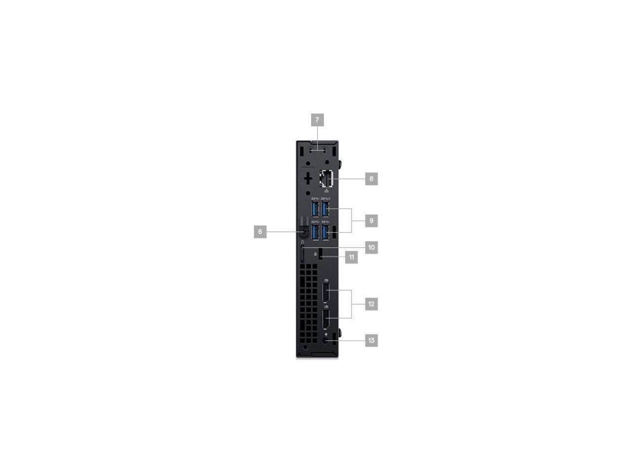 Dell OptiPlex 5000 5060 Desktop Computer - Intel Core i5 (8th Gen) i5-8500T 2.10 GHz - 8 GB DDR4 SDRAM - 128 GB SSD - Windows 10 Pro 64-bit (English/French/Spanish) - Micro PC