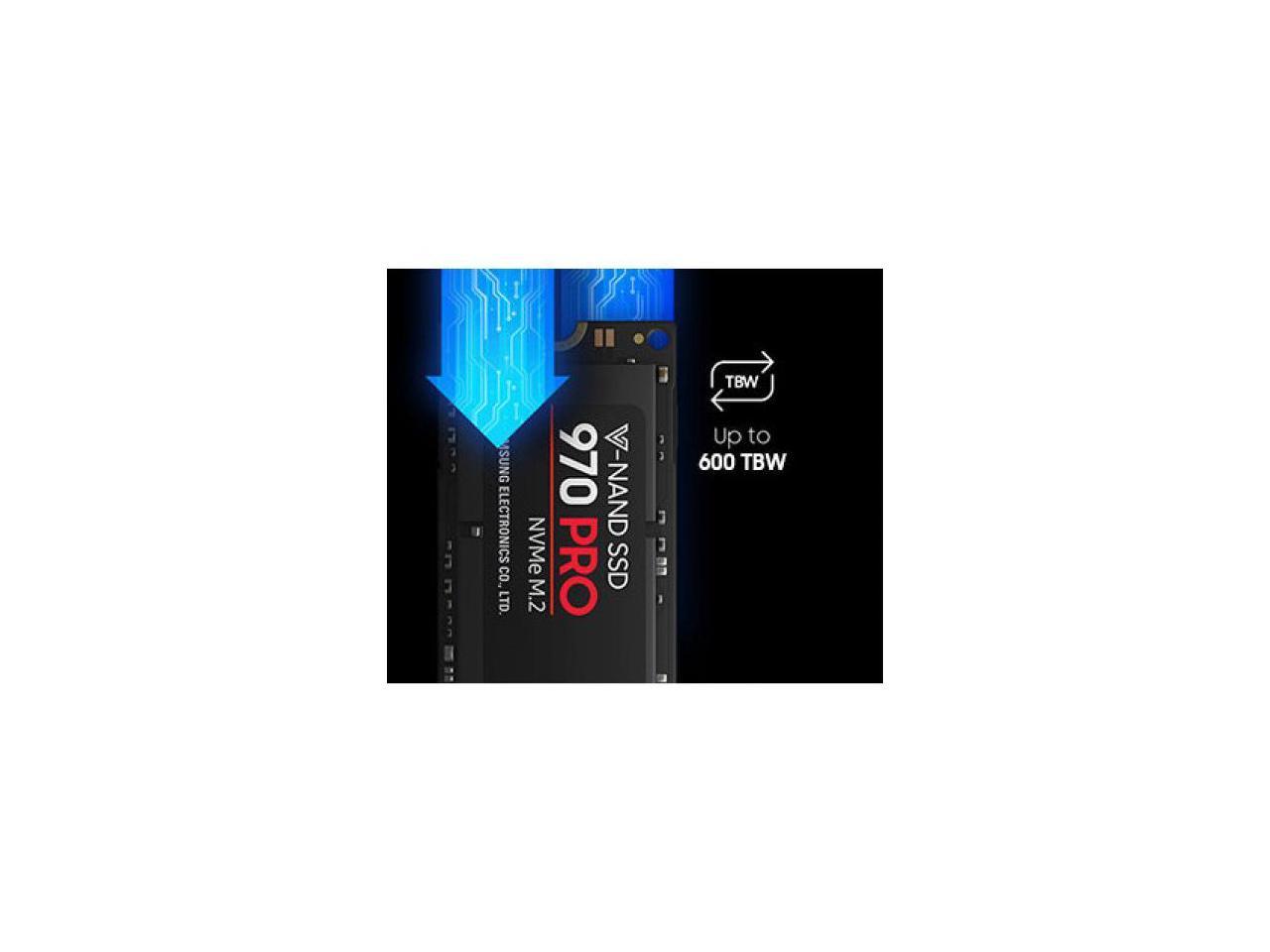 SAMSUNG 970 PRO M.2 2280 512GB PCIe Gen 3.0 x4, NVMe 1.3 V-NAND 2-bit MLC Internal Solid State Drive (SSD) MZ-V7P512E - OEM