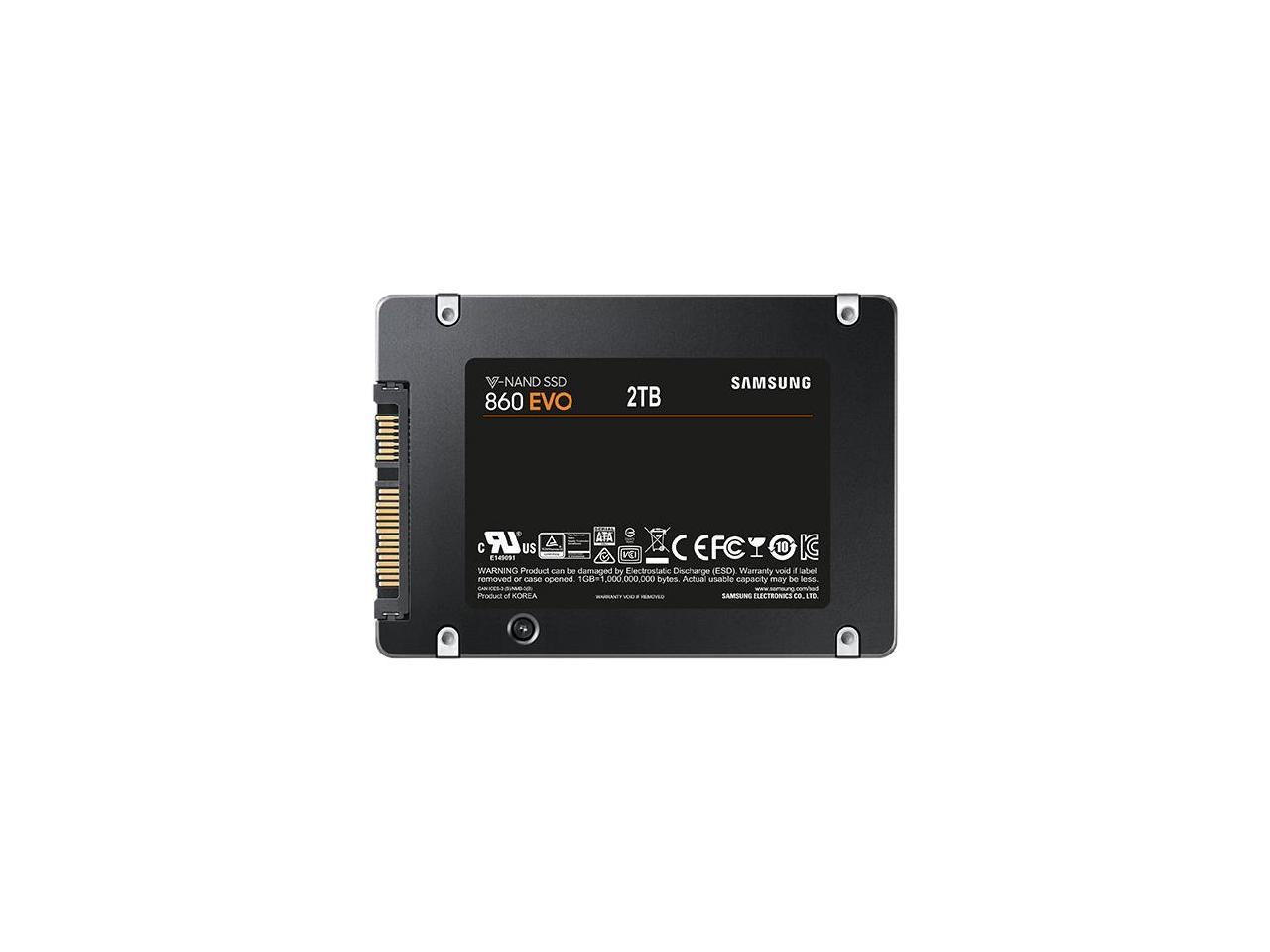 Samsung - MZ-76E2T0E - Samsung 860 EVO MZ-76E2T0E 2 TB Solid State Drive - 2.5 Internal - SATA (SATA/600) - 550 MB/s