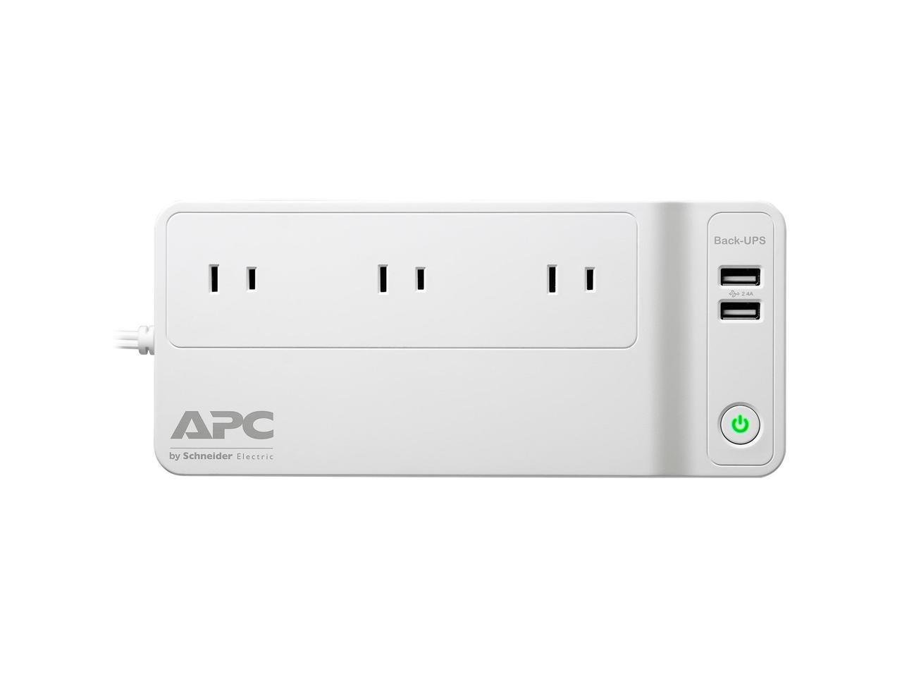 APC Back-UPS 125 VA 75 Watts 3 Outlets UPS, BGE90M-CA (North America Version)