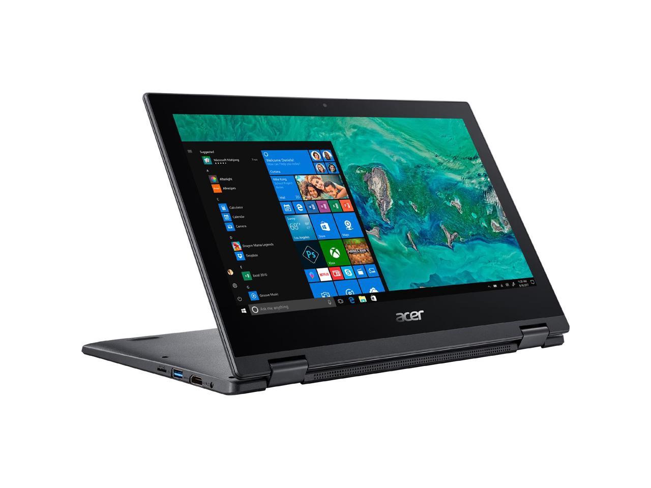 Acer Spin 1 SP111-33-P4VC 11.6" Touchscreen LCD 2 in 1 Notebook - Intel Pentium Silver N5000 Quad-core (4 Core) 1.10 GHz - 4 GB LPDDR4 - 64 GB Flash Memory - Windows 10 Home in S mode 64-bit - 13