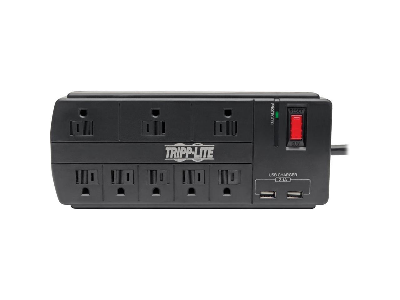 TRIPP LITE TLP88USBB 8.0 Feet 8 Outlets 1200 Joules Surge Protector