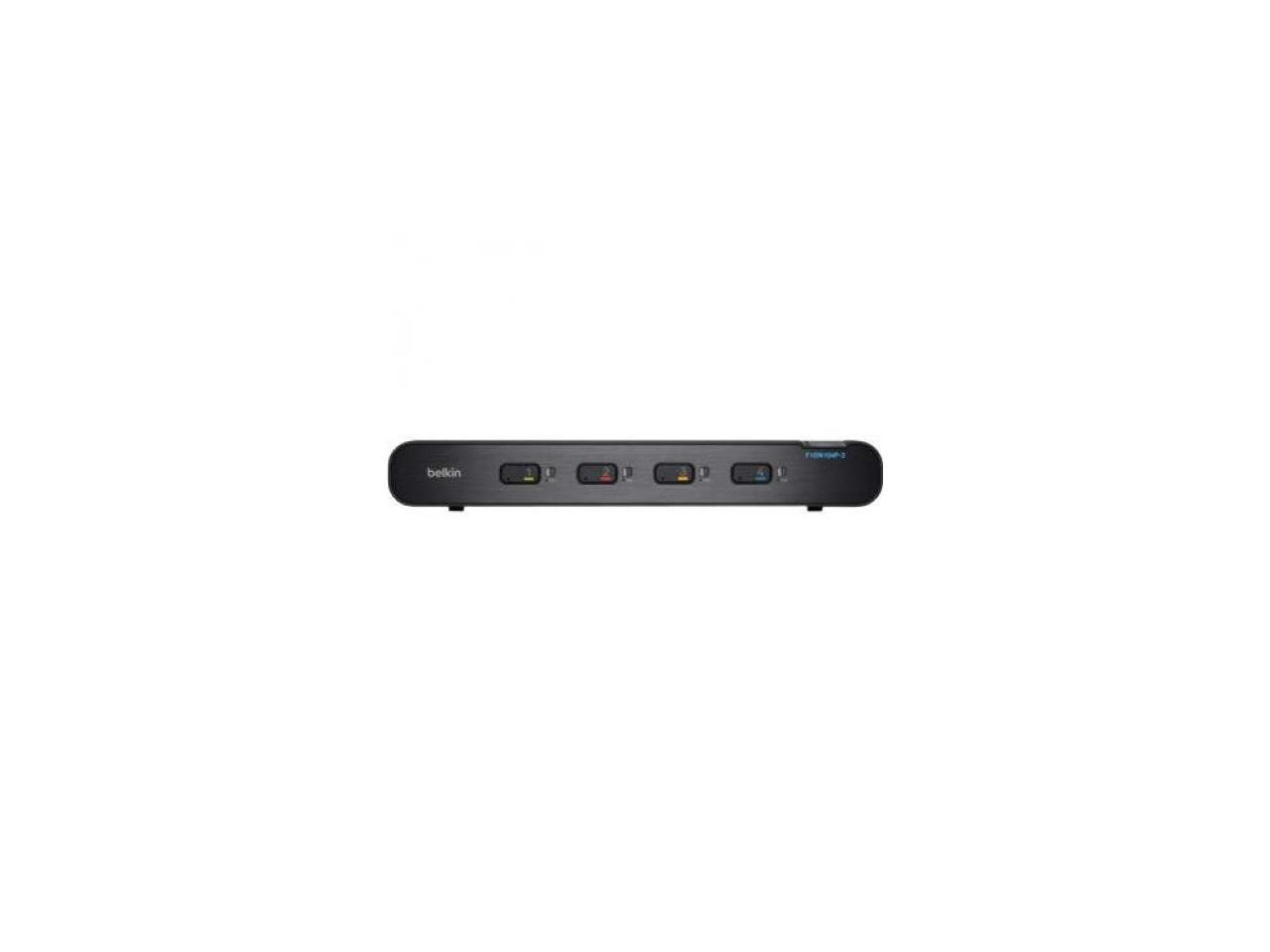 Belkin F1DN104P-3 - Advanced Secure 4-Port DisplayPort KVM, PP 3.0