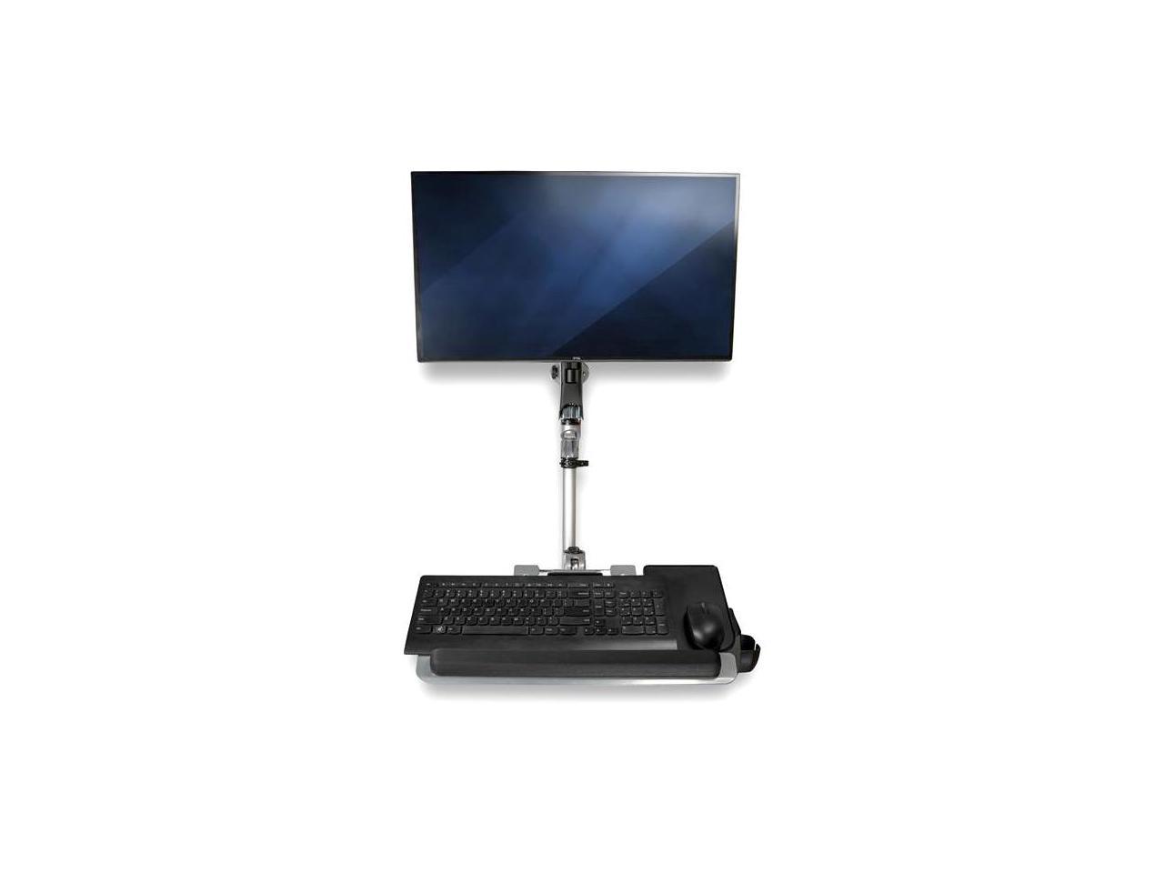 StarTech Single Monitor Adjustable Wall Mount Computer Workstation WALLSTSI1