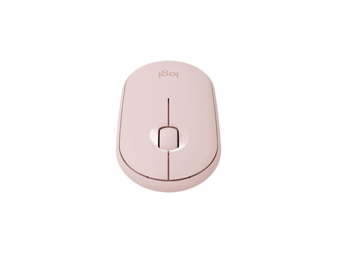 Logitech Pebble M350 910-005769 Rose Pink 3 Buttons 1 x Wheel Dual (RF / Bluetooth Wireless) Optical 1000 dpi Mouse